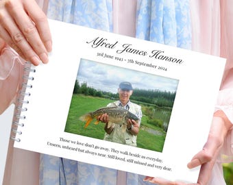 Personalised Condolence Book, Book of Condolence, In Loving Memory Book, Book of Remembrance, Funeral book, Sympathy Book