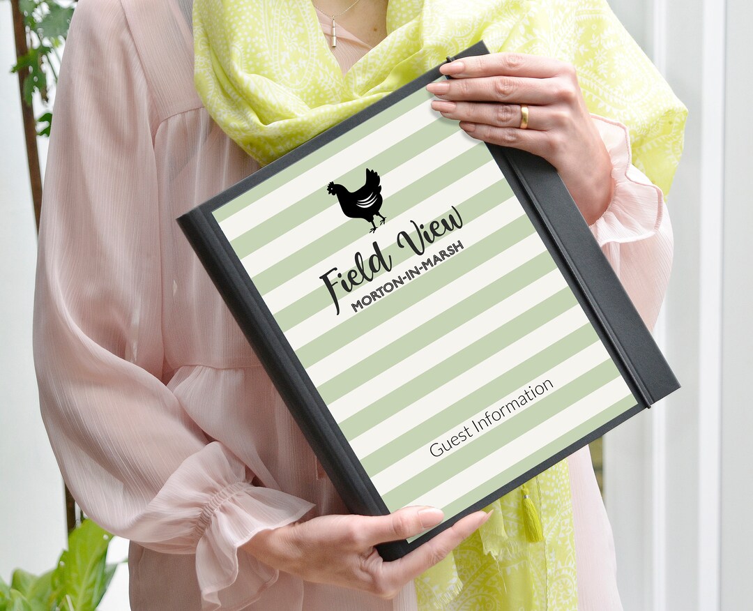 Personalised Holiday Home Guest Information Binder: Country Design ...