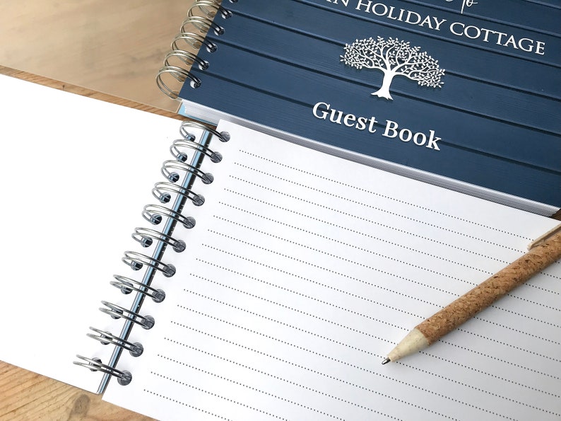 Personalised Holiday Home Guest book, Holiday home visitor book, Holiday let comments, Holiday guest book, Holiday scrapbook, Visitor book, image 4