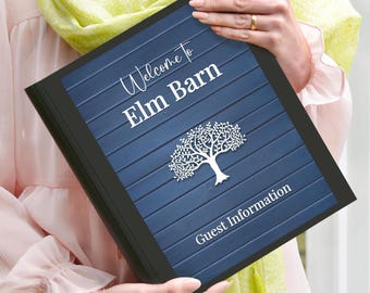 Holiday Home Guest information folder, Holiday property A4 ring binder, information binder, airbnb info welcome folder, holiday property