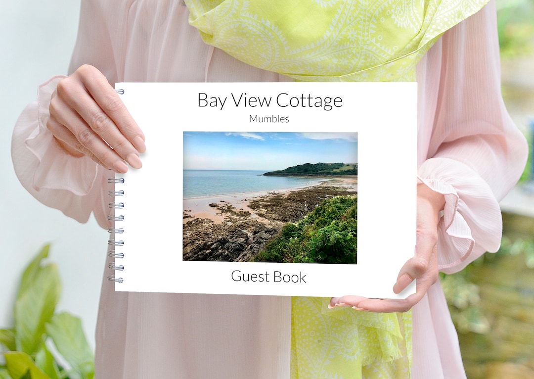 Personalised Holiday Home Guest Book, Holiday Home Visitor Book