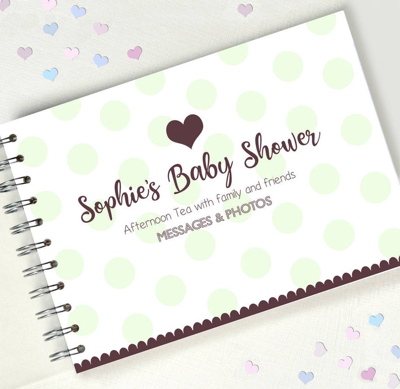 Baby Shower Guest Book Personalised Baby Shower Guest Book Etsy UK