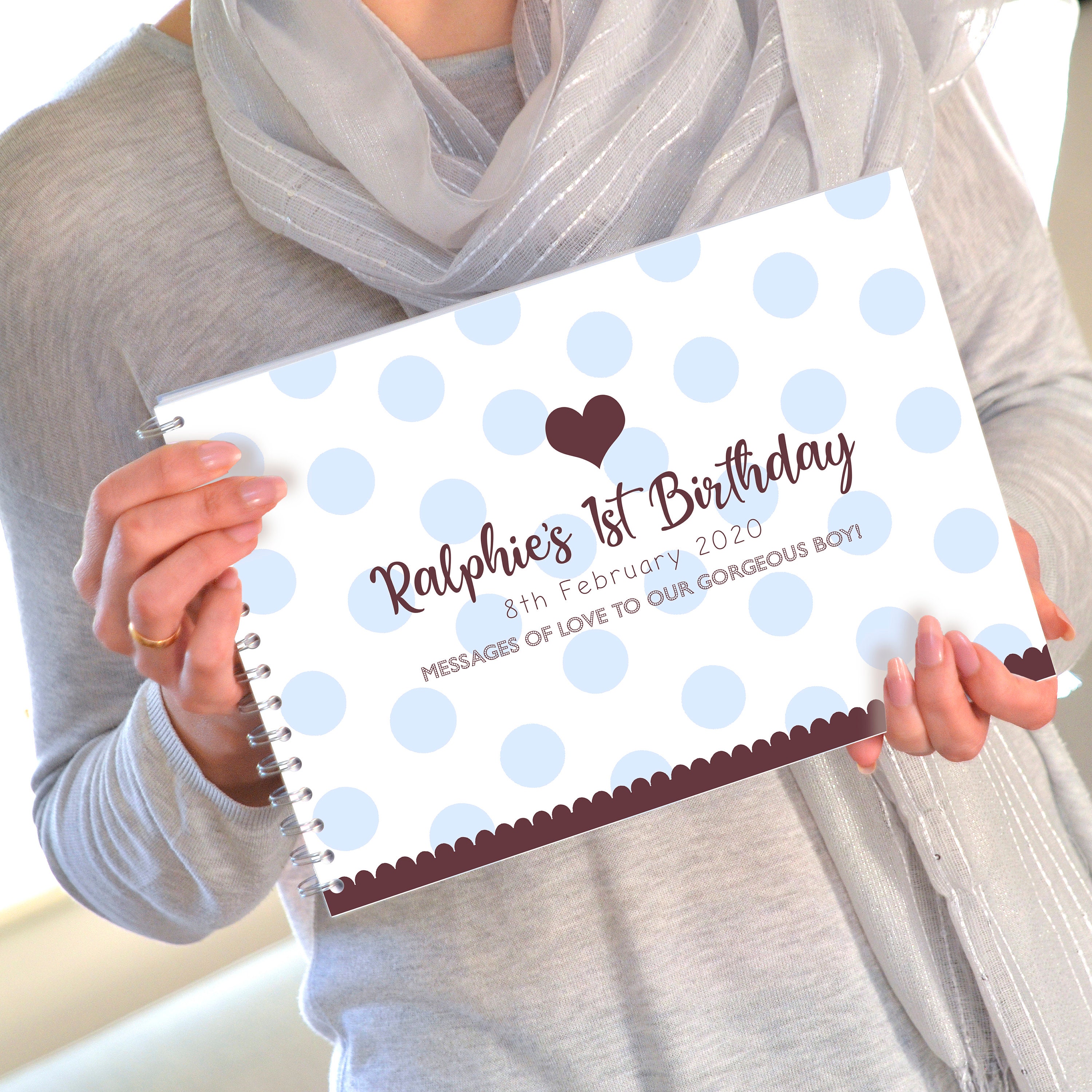 Birthday Memory Book for First Birthday Gift Personalized Gift for One Year  Old – spunkandlove