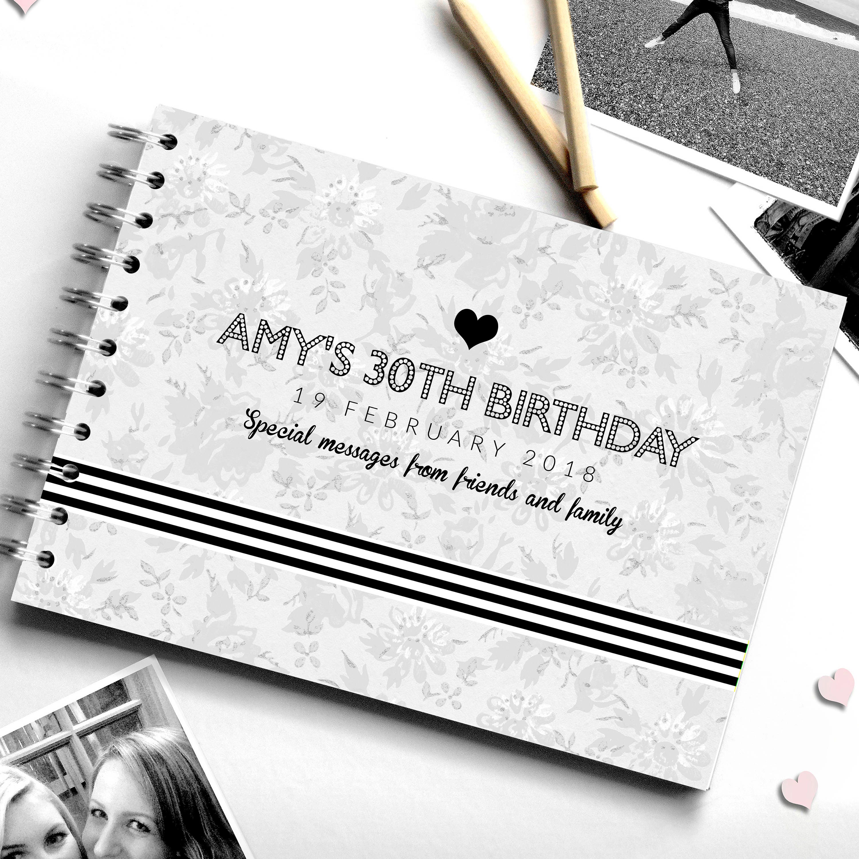 Personalised 30th Birthday Guest Book 30th Birthday Photo Etsy UK