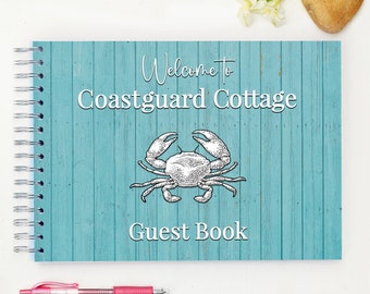Libro degli ospiti personalizzato per la casa vacanze, libro dei visitatori personalizzato, libro delle firme