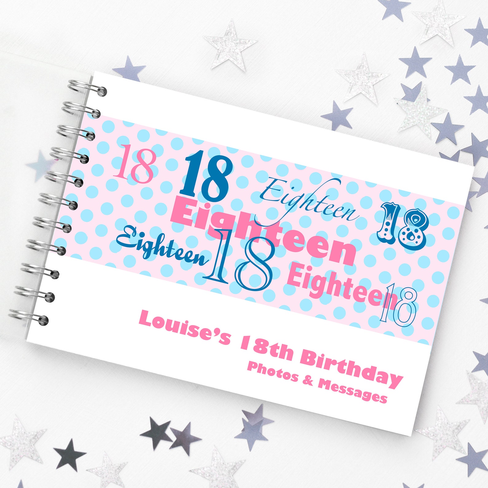 Personalised 18th Birthday Guest Book 18th Memory Book Etsy