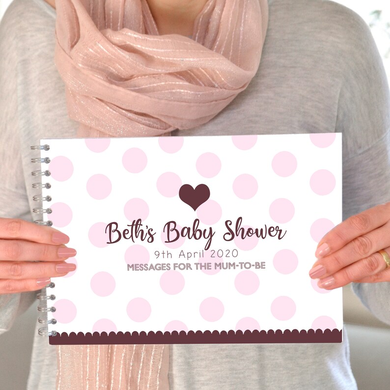 Baby Shower Guest Book Personalised Baby Shower Guest Book Etsy UK