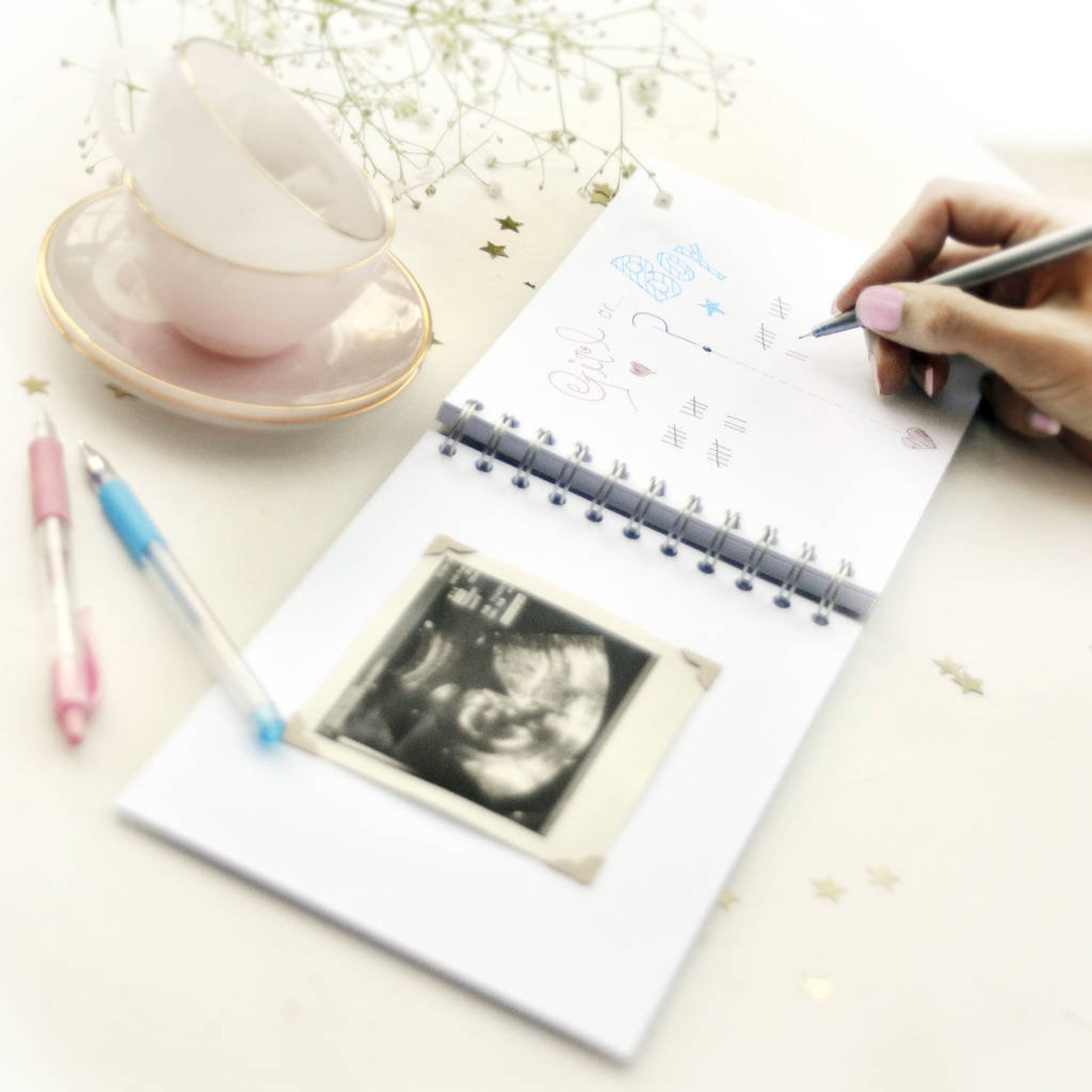 Personalised Baby Shower Guest Book Baby Shower Memory Book Etsy