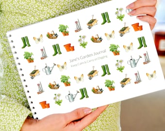 Personalized Garden Journal, Gardeners Gift, Gift for Gardener