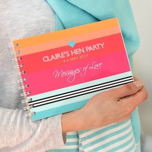 Personalised Hen Party Guest Book, Hen party book, Hen party keepsake, Hen Gift, Bachelorette party, Hen do, Hen party scrapbook, Hen gift