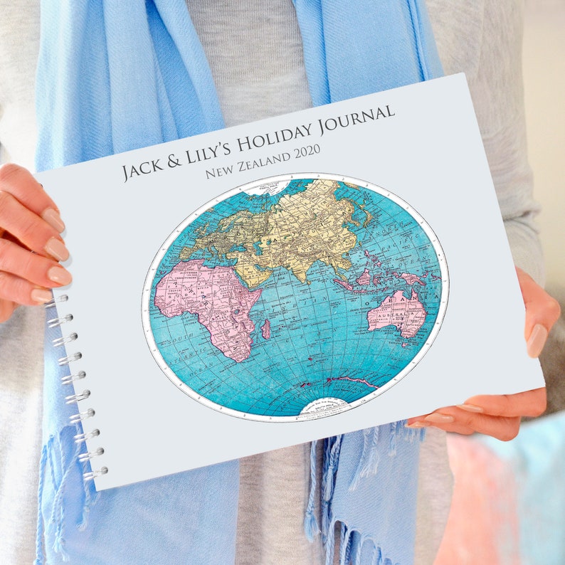 Personalised Travel Journal Globe Travel Journal Travel Etsy UK