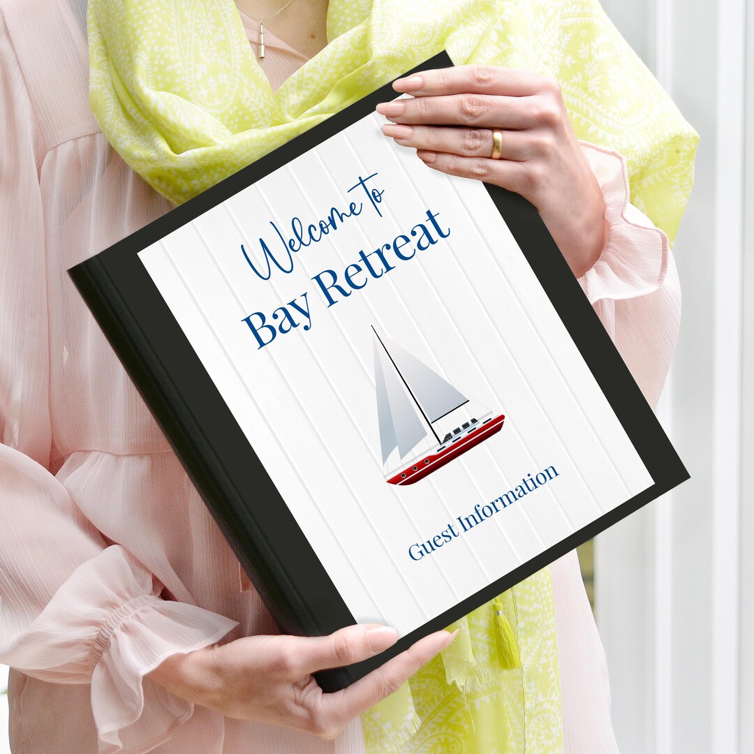Personalised Holiday Home Guest Information Folder: Yacht or Lighthouse ...