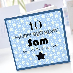 Geburtstagskarte, alles Gute zum Geburtstag, 1., 2., 3., 4., 5., 6., 7., 8., 9., 10., 11., 12., 13., Sons Geburtstagskarte, Alterskarte