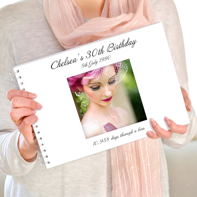 Personalised Birthday Guest Book Birthday keepsake book Etsy