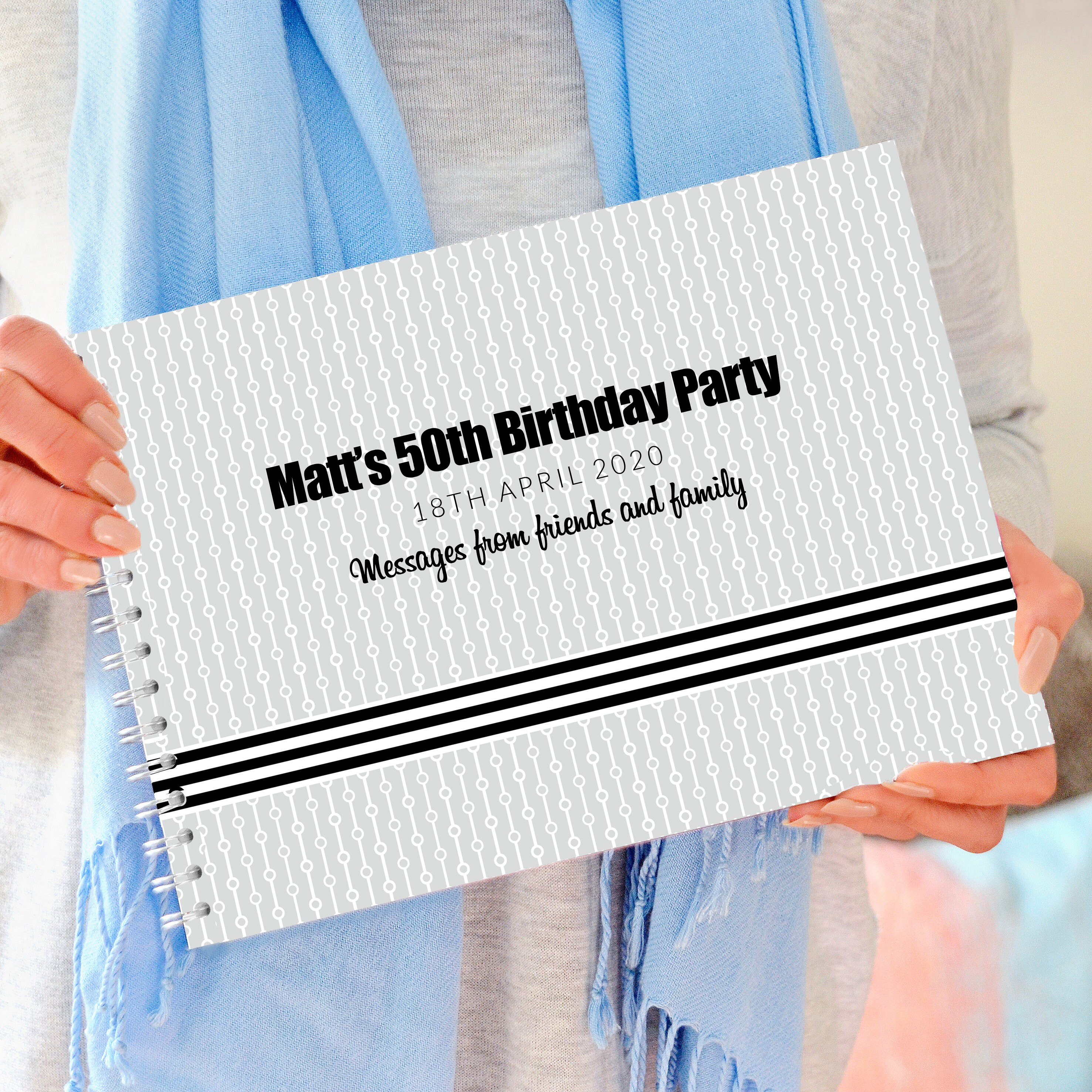 Personalised 50th Birthday Guest Book 50th Birthday Photo Etsy