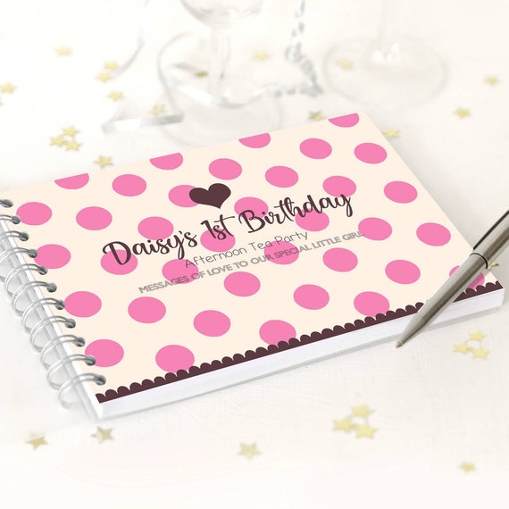 1st birthday book personalised first birthday party book etsy