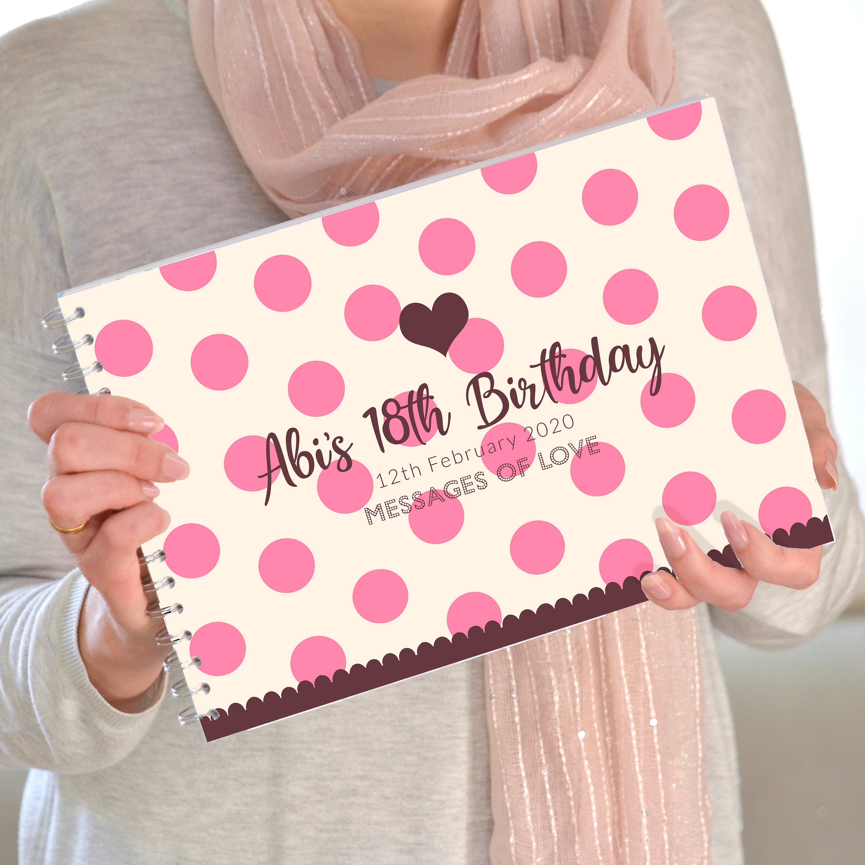 Personalised Any age Birthday Scrapbook, Guest Book or Photo Album Gift  WSPR-12