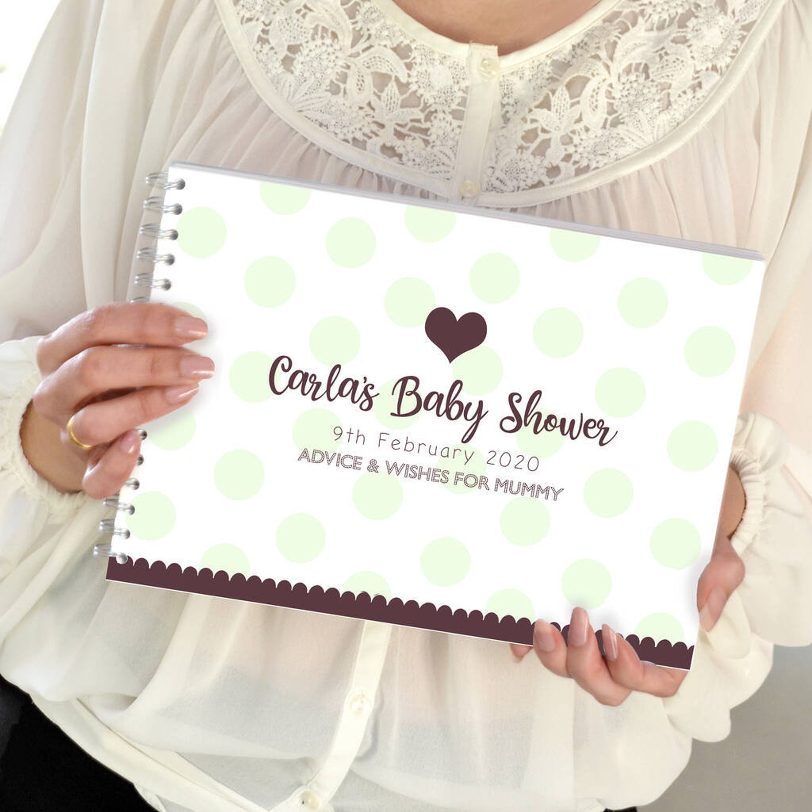 Baby Shower Guest Book Personalised Baby Shower Guest Book Etsy