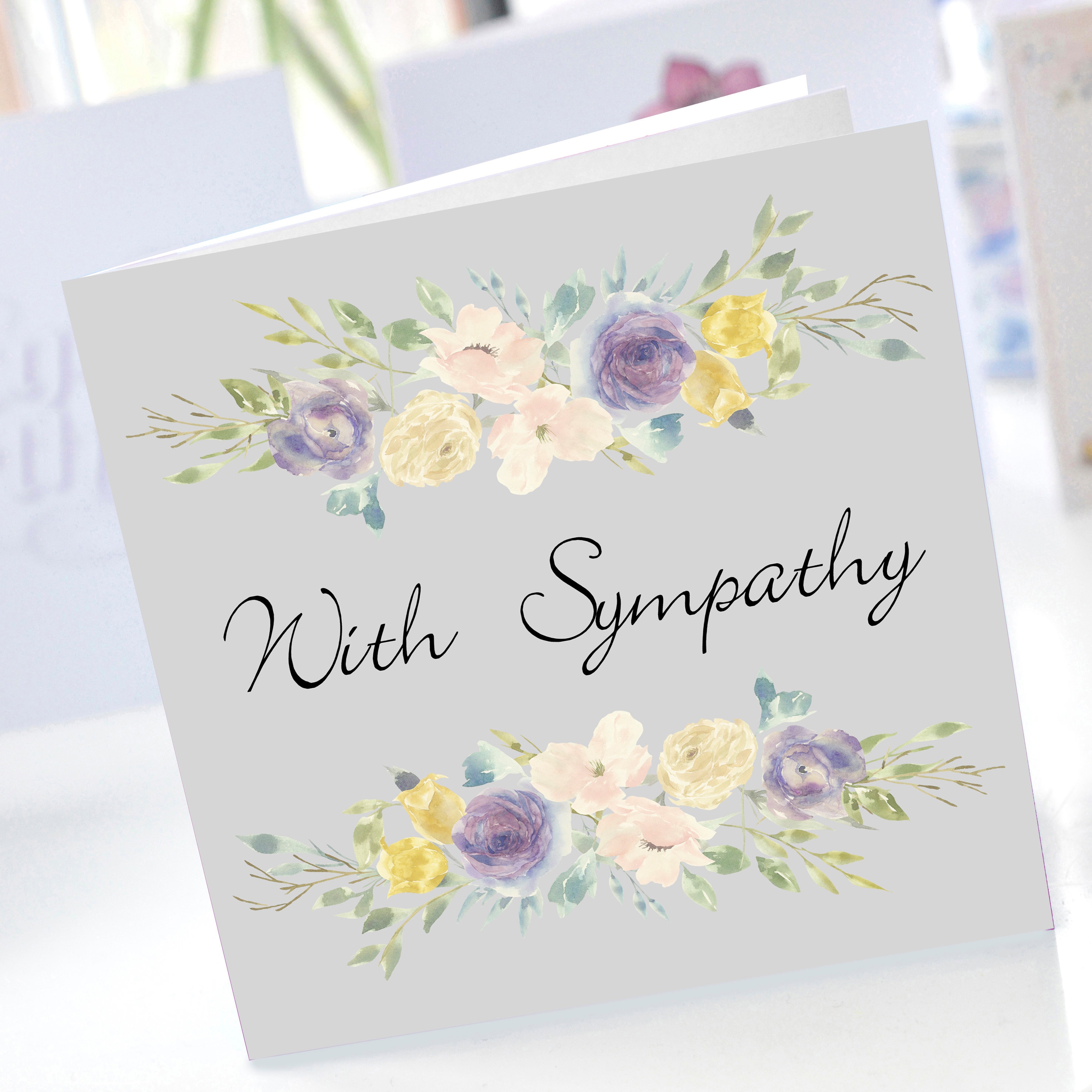 Handmade Personalised Sympathy Condolence Bereavement Thinking of you card Handmade Personalised Sympathy Condolence Bereavement Thinking of you card