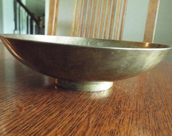 Vintage Etched Engraved Brass Bowl Made in India