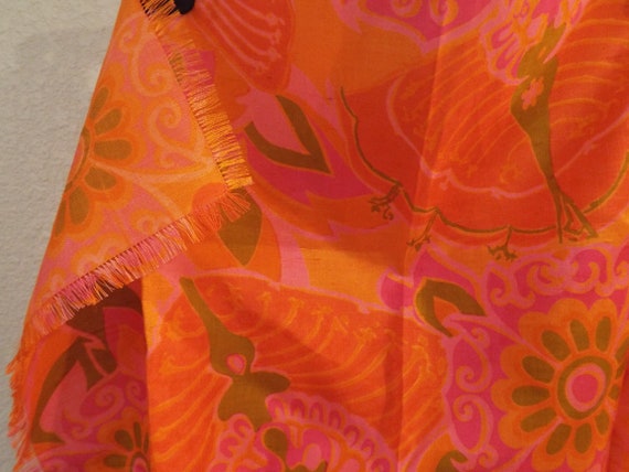 Vintage hand woven Star of Siam silk scarf