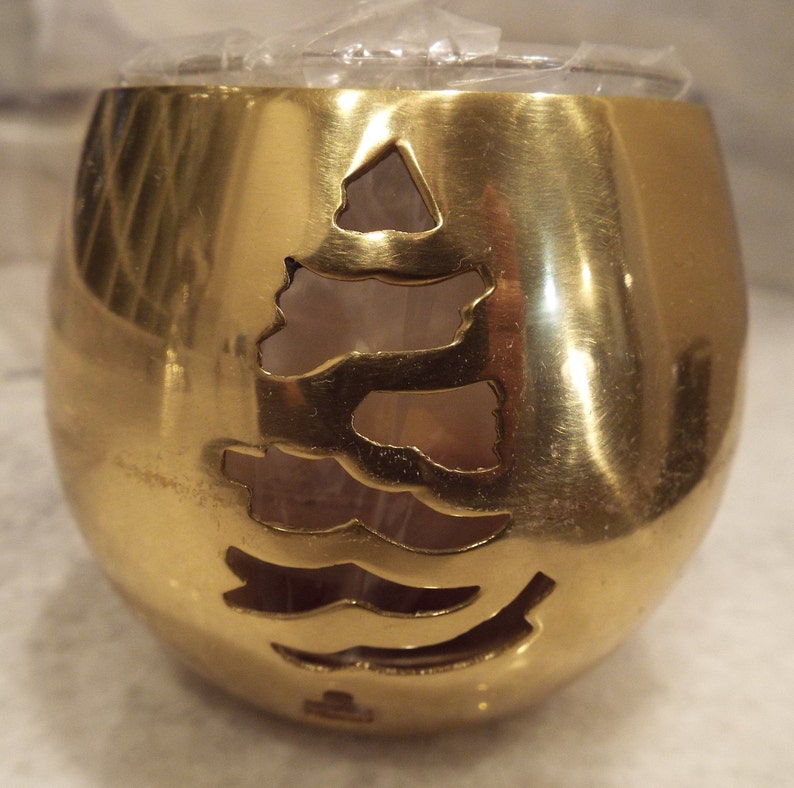All For Giving Lion Votive Candle Brass All For Giving Lion Votive Candle Brass