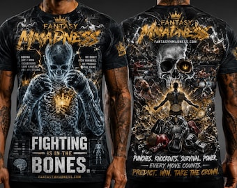 ファンタジーMMADnessコンバットスポーツTシャツ、カスタムグラフィックTシャツ、MMA、ボクシング、UFC、キックボクシング、ストリートウェアアパレル