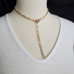 Versatile Medium Chunky Gold Cable Chain Layering Necklace - Etsy