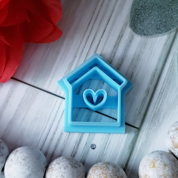 BIRDHOUSE sharp polymer clay cookie cutter jewelry earrings