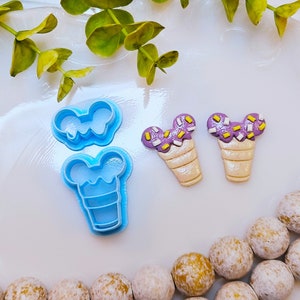 Magical ICE-CREAM Cone / polymer clay cutter / fondant / jewelry making