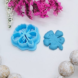 HIBISCUS flower / sharp polymer clay cutter / jewelry making / fondant / cake decorating