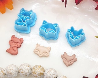 FOREST ANIMALS / polymer clay cutters / jewelry making / cake decorating