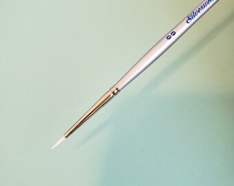 Connoisseur Red Sable//Gold Taklon Mix Brush 2//0 Script Liner