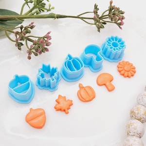 FALL STUDS 2 / Polymer Clay Cutter / Fondant / Schmuckherstellung