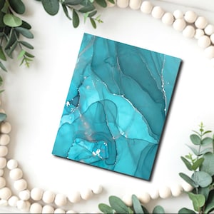 Alkohol Tinte Marmor Bild Übertragungspapier / Polymer Clay WASSER-TRANSFER-Papier / Tontransfer zur Schmuckherstellung / magisches Papier / B674
