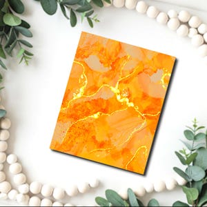 Alkohol Tinte Marmor Bild Übertragungspapier / Polymer Clay WASSER-TRANSFER-Papier / Tontransfer zur Schmuckherstellung / magisches Papier / B679