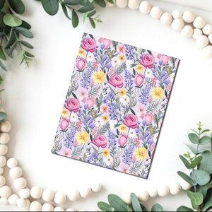 Clay Blumen Bild Transferpapier / B562 /Polymer Clay WASSER TRANSFER Papier / Tontransfer zur Schmuckherstellung / magischer Papierbogen