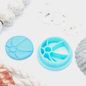 BEACH BALL / sharp polymer clay cutter / jewelry making / fondant / cake decorating
