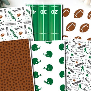Football field helmet image transfer paper  /Polymer Clay WATER TRANSFER Paper / Clay transfer for jewelry making  / football sheet D898 set