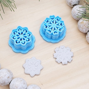 SNOWFLAKES embossed styles 101 102 / polymer clay cutter / jewelry making /fondant cake decorating