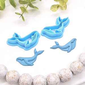 WHALE polymer clay cutter / jewelry making / cake decorating
