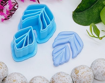 LEAF DROP set style A / sharp polymer clay cutter / jewelry / earrings / fondant / cake decorating