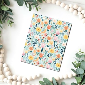 Clay Blumen Bild Transferpapier / B560 /Polymer Clay WASSER TRANSFER Papier / Tontransfer zur Schmuckherstellung / magischer Papierbogen