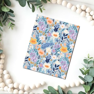 Clay Blumen Bild Transferpapier / B561 /Polymer Clay WASSER-TRANSFER-Papier / Tontransfer zur Schmuckherstellung / magischer Papierbogen