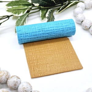 BURLAP texture roller / polymer clay cutters / jewelry making / fondant cake decorating