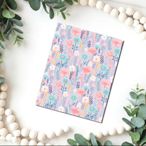 Clay Blumen Bild Transferpapier / B565 / B565 /Polymer Clay WASSER TRANSFER Papier / Tontransfer zur Schmuckherstellung / magischer Papierbogen