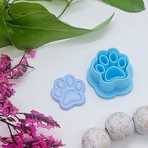 DOG PAW print / polymer clay cutter / jewelry / fondant / cake decorating