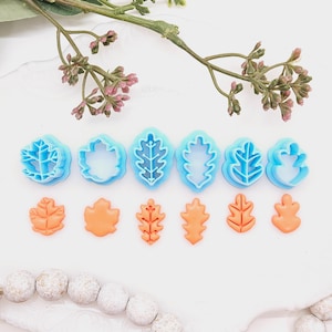 HERBSTBLÄTTER / Polymer Clay Cutter / Fondant / Schmuckherstellung