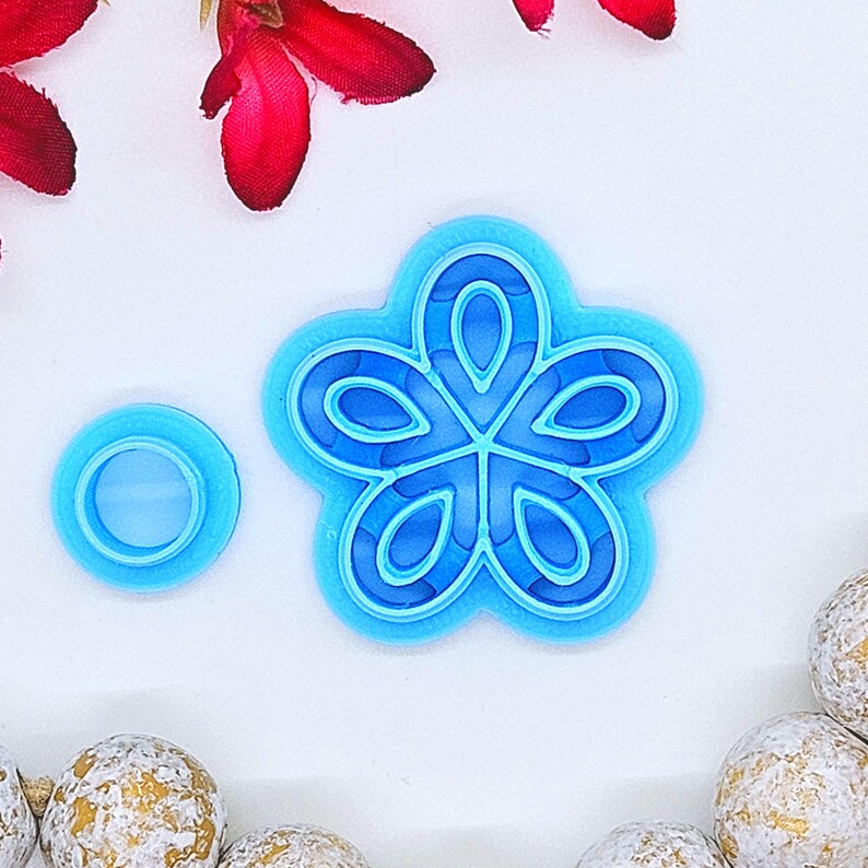OUTLINE DAISY Set Polymer Clay Cutters, Jewelry Making, Earrings