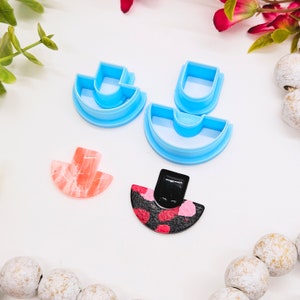 MODERN CIRCLE style 3 / polymer clay cutter / jewelry making / earrings fondant cake decorating